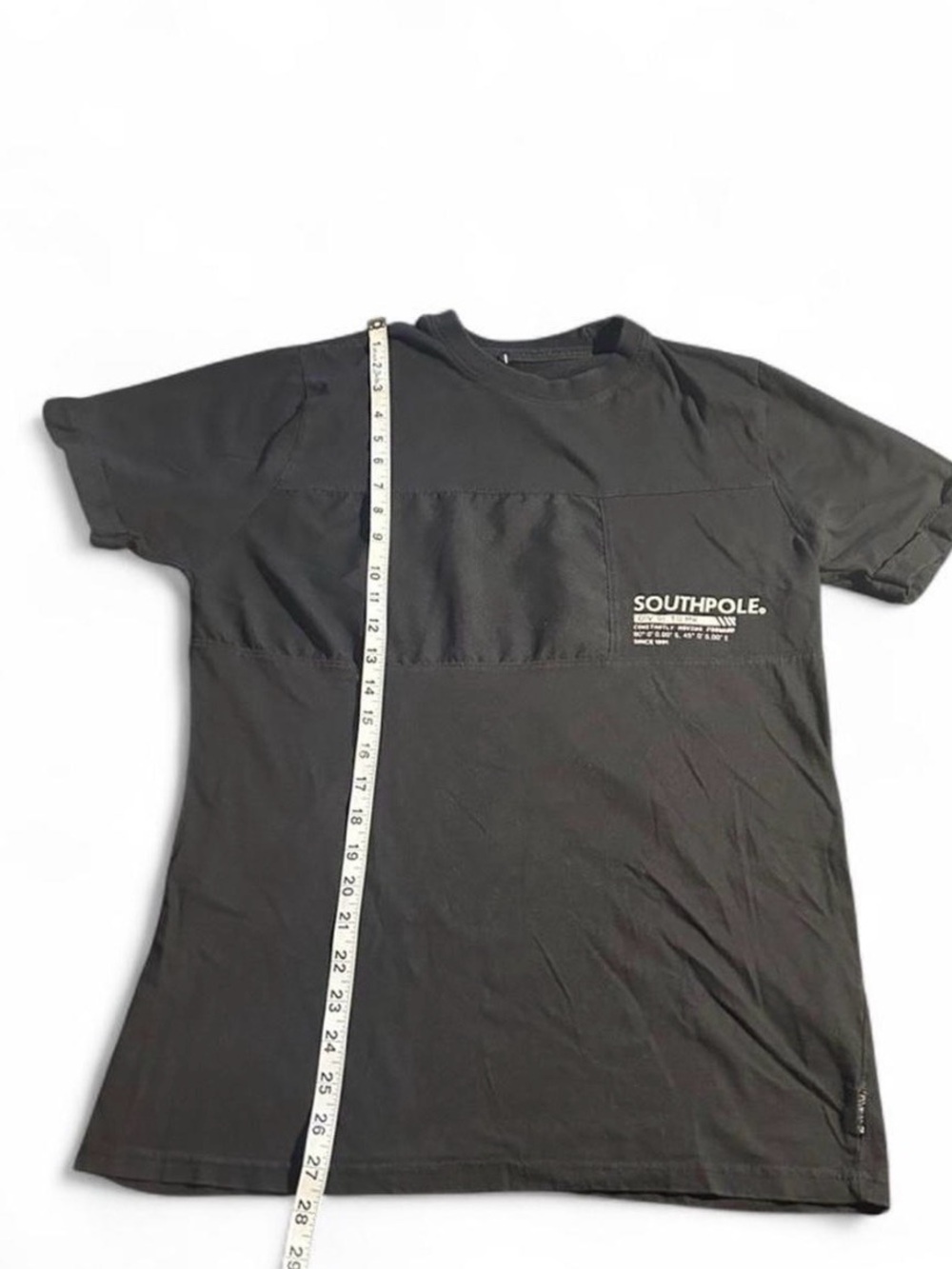 Southpole black cotton t-shirt